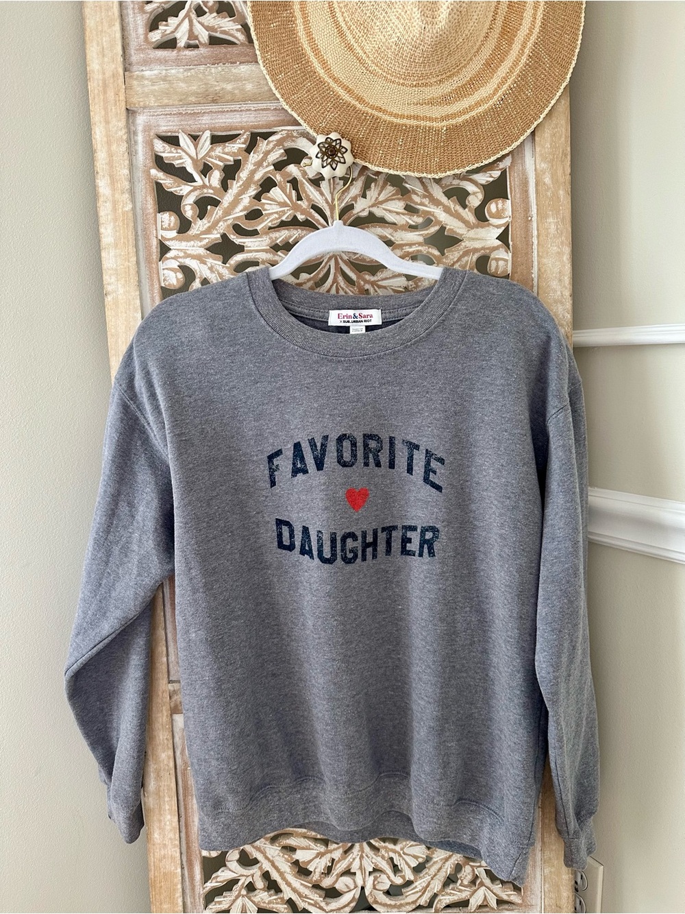 Sub_Urban Riot Gray "Favorite Daughter" Crewneck Sweatshirt